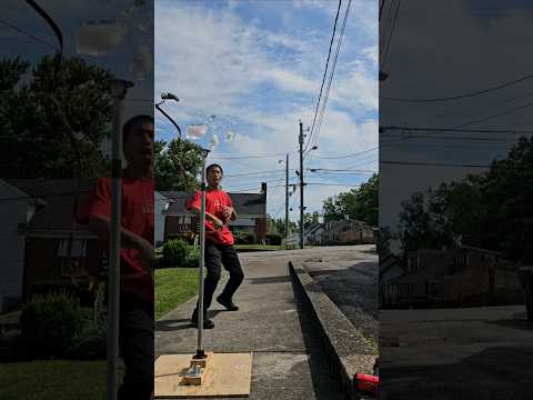 Simple Ice Block Rope Dart Shot #martialarts #flow #flowarts