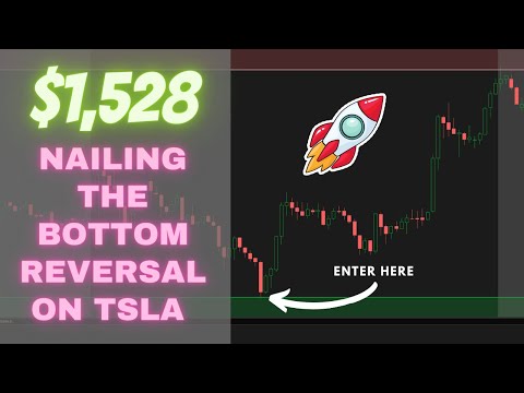 $1,528 NAILING THE BOTTOM REVERSAL ON TSLA