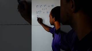 Exponent math with 3 #mathstricks #mathshorts