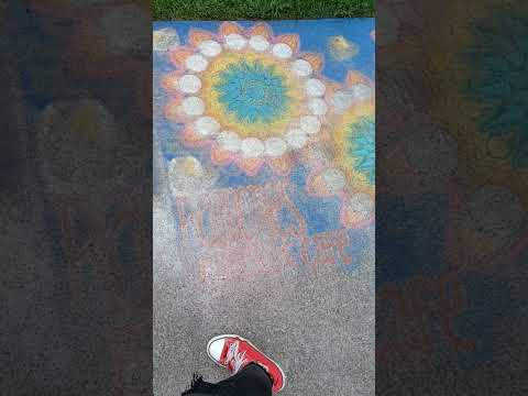 Plaza Chalk Mural Art #amazing #arcata #eureka #chalkart #humboldtcounty #art #muralwork #chalk