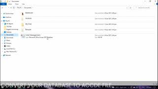Final Project in CC225 | MS access Database to Executable File