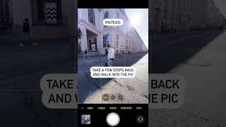 Stop doing fake photos! Instead follow the steps in this video🤞🏽😎  #photoideas #wideangle #iphone