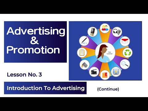 INTRODUCTION TO ADVERTISING | Lesson No 3| Advertising and Promotion