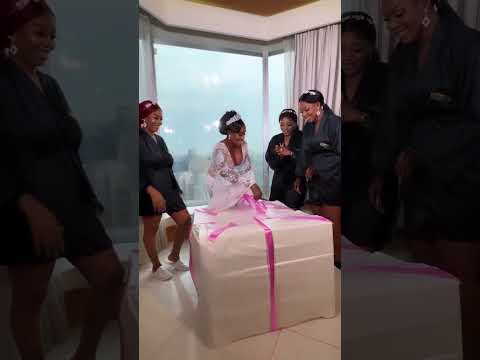 bride with the magic box😳 guess what's inside🥵🔥#bride #nigerianweddingvlogs don't forget 2 subscribe