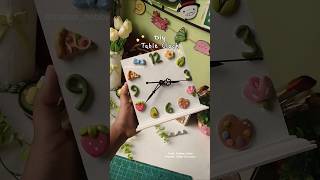 Beautiful Handmade Table clock idea 💐 #viralvideo #diy #homedecor #claycraft