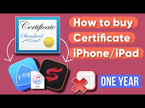 How to buy Certificate For Esign/Scarlet Or Any IPA File | Certificate For iPhone iPad