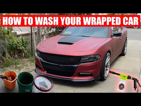 How I wash my vinyl wrapped car - Satin Red
