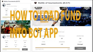How To Load Fund In B.O.T App