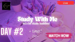 Study With Me | Long Study Session | Live Class | Day #2 |