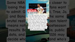 NBA legacy debate #nbastar #nbadebate #nbalegacy