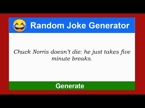 Join me as I challenge myself to make u laugh with the wildest JavaScript jokes generated real time