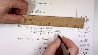 Double-Angle Trig Formulas