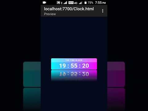 JAVASCRIPT CLOCK #shorts