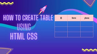 create table in html css