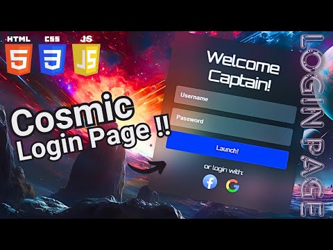 Most Beautiful Space - Theme Login Page🔥