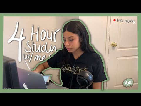 4 hour study w/ me stream (pre-med biomedical science major)