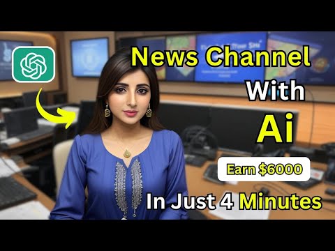 How To Create A News Channel With AI | AI News Video Generator | No voice No Face  Channel