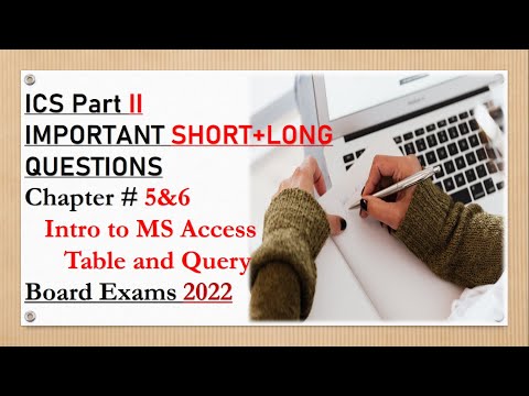 Important Short questions of ICS part 2 computer Chapter # 5 & 6 2022 | SS World - board exams 2022