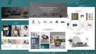 How to build a Complete Responsive Furniture Website design using html css and js from scratch