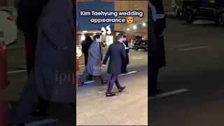 OMG! BTS's Kim Taehyung attends wedding! #kimtaehyung #btskimtaehyung
