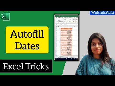 Excel Tricks | AutoFill Dates #excel #exceltricks #exceltips #webtutsaditi #exceltipsandtricks