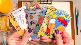 4K ASMR / 레트로 느낌으로 다이어리 꾸미기 / 다꾸 콜라주 / Journaling decorating diary with retro items