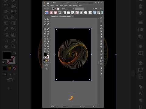 Adobe Illustrator Tips  2025  -  Create Round Gadient Line Pattern #graphicdesign #tutorial