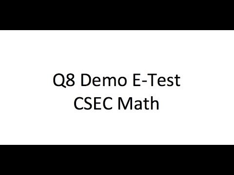 Infinite Sets | Demo E-Test | CXC CSEC Math | Sets | Question 8