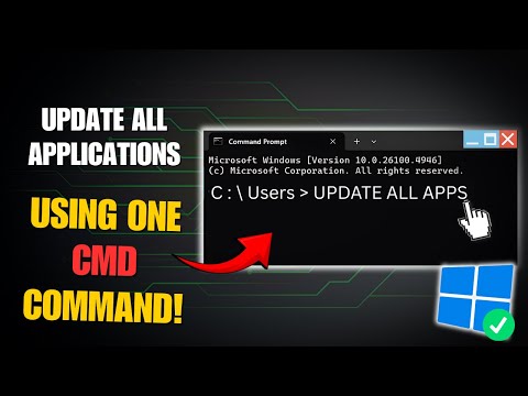 How to Update All Windows Software at Once with One CMD Command 🔥