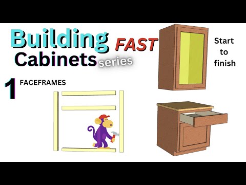 How I build cabinets -  1 face frame construction