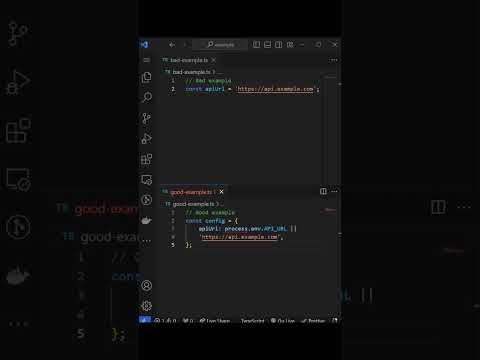 Clean Code - Avoiding Hard-Coding Configurations #typescript #cleancode #programming