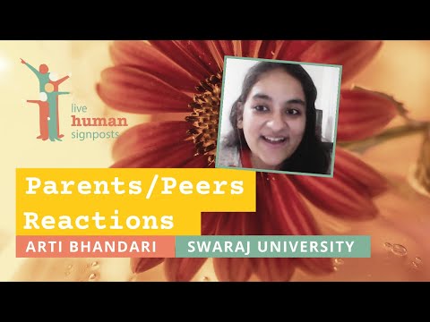 Parents/Peers Reactions to Alternatives - Arti Bhandari | Live Human Signposts