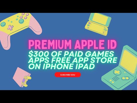Premium Apple ID with $300 of Paid Games Apps Free App Store on iPhone iPad