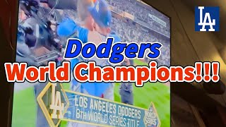 おめでとう！！！！㊗️ドジャースワールドチャンピオン！！Dodgers won the world series title 🏆✨✨✨✨
