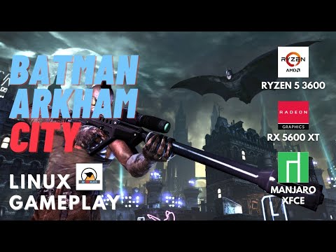 Linux Benchmark - Batman Arkham City 1080p All Settings - RX 5600XT | Ryzen 5 3600 | Manjaro Xfce