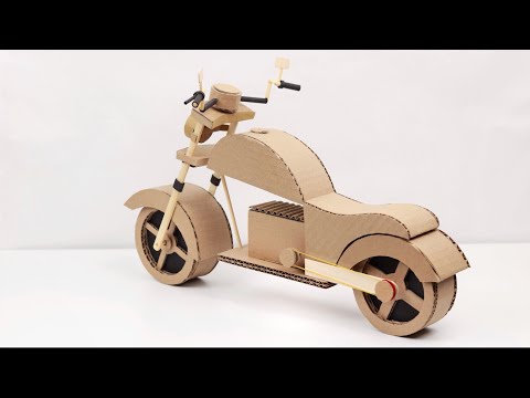 How to make a Motorcycle out of Cardboard - Amazing bike
