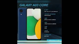 GALAXY A03 CORE low budget Android phone fully deatels must watch#tech #shorts