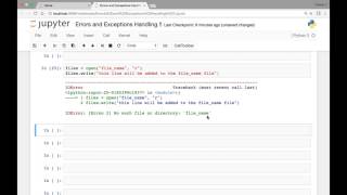 Try, Except and Else