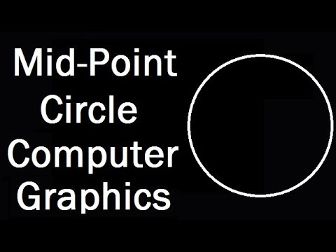 Mid-Point CIRCLE PROGRAM IN COMPUTER GRAPHICS (C++)