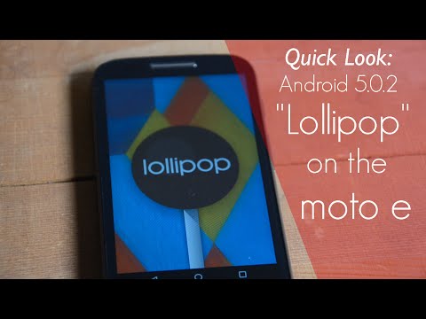 Quick Look: Lollipop on the Moto E