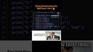 Python String Functions You MUST Know – Part 1 🔥