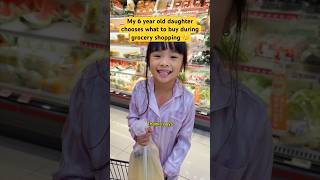 My 6 year old daughter chooses what to buy during grocery shopping 🤔