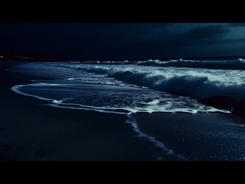 24 Hours of Ocean Waves | Ocean Sounds For Deep Sleeping With A Dark Screen And Rolling Waves