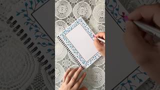 Easy border design #art #projectdesigns #projectideas #frontpagedesign #assignment #journal #school