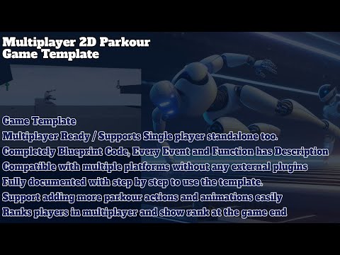 Multiplayer 2D Parkour Game Template #unrealengine #unrealenginetutorial #unrealengine5