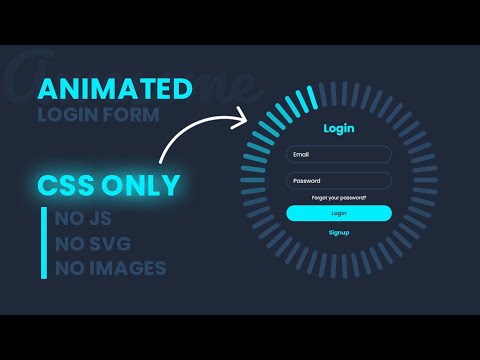 I Built a STUNNING Animated Login Form with Just HTML & CSS