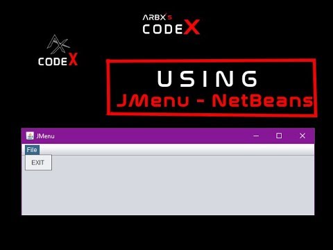 How to create & use JMenuBar, JMenuItem | Java Tutorial#2 | CodeX ARBX 2019
