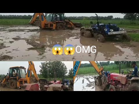 😱😭😱itna bhayankar fansa hua Mahindra 575🚜 JCB backhoe loader se nikala