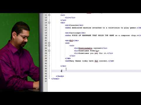 HTML -  Lists  (Lesson 4)