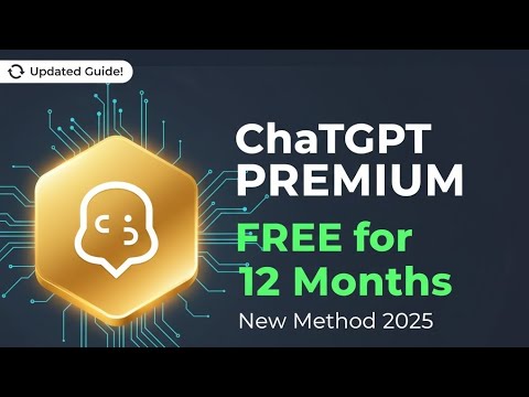 ChatGPT Premium Free for 12 Months – New Method 2025 (Updated Guide!)